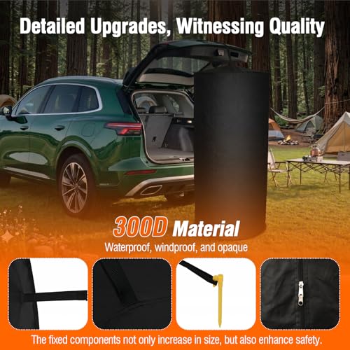 2026 Upgraded Portable Changing Room Tent - Instant Pop Up Privacy Pod with Upgraded Strong Suction Cups for SUV Liftgate,...