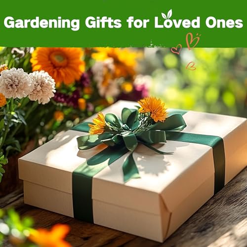 Lush&Dew Cut Flower Seed Bank, Gardening Gifts for Mom Women, 32 Varieties Non-GMO Annual & Perennial Wildflower Seeds for...
