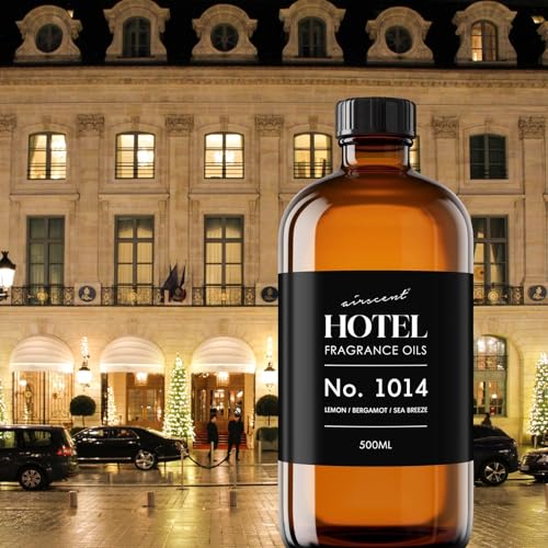 AirScent Hotel Diffuser Oil No. 1014 - The Iconic 5-Star Hotel Coastal Blend - Lemon Bergamot Sea Breeze - Fragrance Oil f...