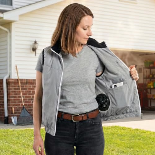 BYEHEAT - Cooling Vest with Dual Fans, All-Season Cooling Vest for Indoor & Outdoor Work, Warehouse Use