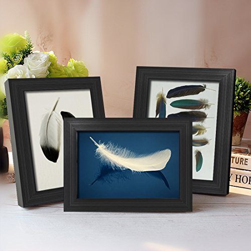 Giftgarden 4x6 Picture Frame Black 4 x 6 Photo Frames Bulk for Wall or Tabletop, Set of 12