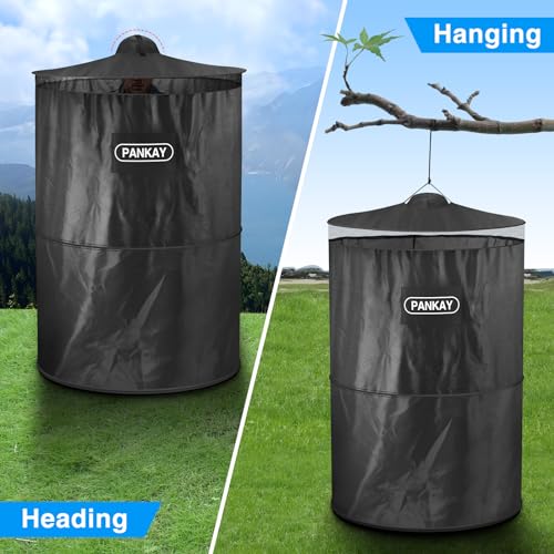 PANKAY Pop Up Privacy Tent, Portable Outdoor Camping Bathroom Toilet Tent, Collapsible Shelter for Camping & Emergency – L...