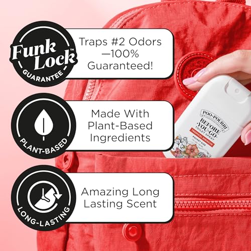 Poo-Pourri Before-You-Go Pocket Toilet Spray, Travel Essentials, Tropical Hibiscus, 1 Fl Oz, Up to 50 Uses, On-The-Go Bath...