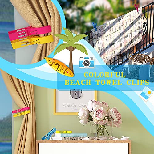 Danmu Beach Towel Clips,Beach Clips,Cruise Essentials,Towel Clips for Beach Chairs Cruise, Heavy Duty Clothes Pins-Keep Yo...