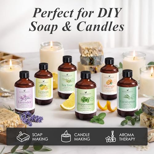 Handcraft Blends Eucalyptus Essential Oil – Huge 4 Fl Oz – 100% Pure and Natural – Premium Grade Essential Oil for Diffuse...