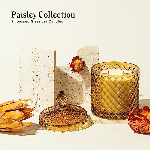 Jasmine Magnolia Scented Candle, Large Wooden Wick Natural Candles Non Toxic for Home Scented, 70+ Hours Clean Burn, Luxur...