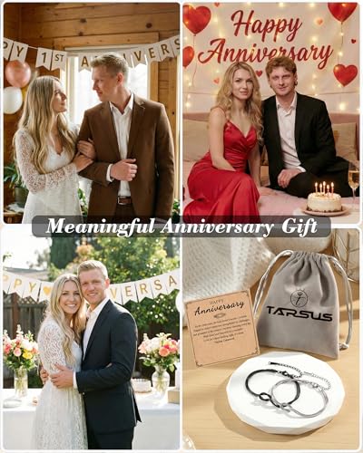 Tarsus Matching Couples Bracelets Love Knot Relationship Jewelry Christmas Birthday Anniversary Valentines Couples Gifts f...