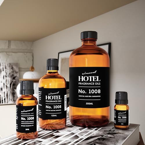 AirScent Hotel Diffuser Oil No. 1008 - White Tea, Aloe Vera & Sandalwood - Premium Fragrance Oil for Ultrasonic and Waterl...