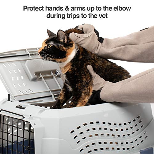 PetFusion Multipurpose Pet Glove for Grooming, Trips to Vet, Handling. [Puncture & Scratch Resistant, Water Resistant]. 12...