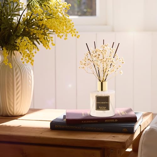 Cocorrína Reed Diffuser Sets, 6.7 fl oz. Black Forest Diffuser with Sticks Home Fragrance Reed Diffuser for Bathroom Shelf...