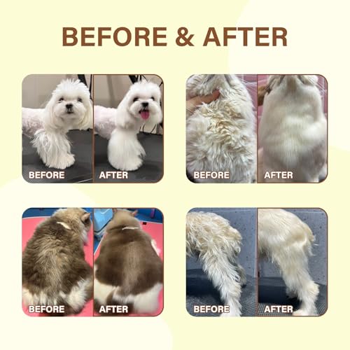 GJYC PET Pet Fur Care Oil - Detangles, Reduces Shedding - Adds Shine with Collagen & Natural Oils - Leave-in Conditioner f...