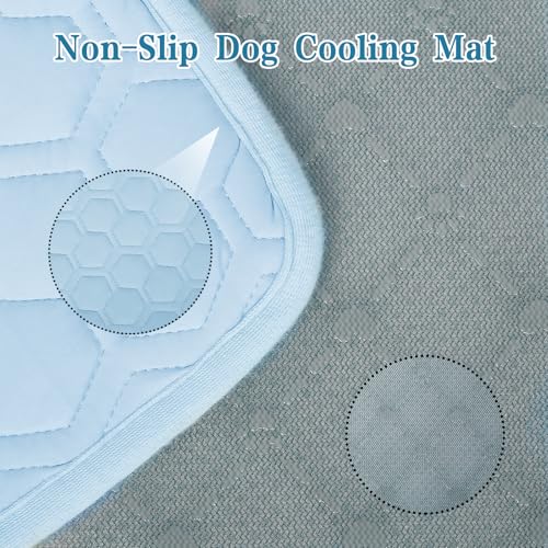dgdgbaby Cooling Mat for Dogs Thicken Pad for Cats,Rabbit&Medium,Large Dogs Internal Arc-Chill Cool Fiber (Q-Max>0.5),Dog ...