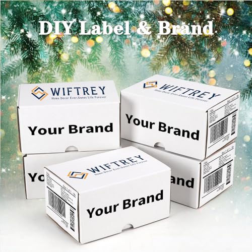 WIFTREY 40 Pack 6x4x3 Small Shipping Boxes for Packing Small Business, White Corrugated Cardboard mailing Box for Shipping