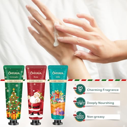 Christmas Candles Bulk Gifts, Hand Cream Set, Stocking Stuffers for Women, Scented Candle Set,Travel Size Bulk Hand Lotion...