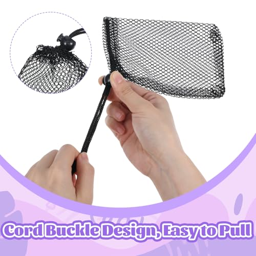 Nogeqi 10 Pcs Small Mesh Bags Drawstring, Mini Mesh Storage Bags Nylon Small Drawstring Bag with Cord Lock, Mini Net Bag f...