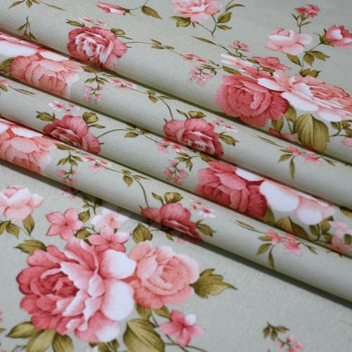 YEESSION Floral Print Square Tablecloth 38 x 38 Inch Stain Resistant and Waterproof Wine Table Cover for Kitchen Dining In...
