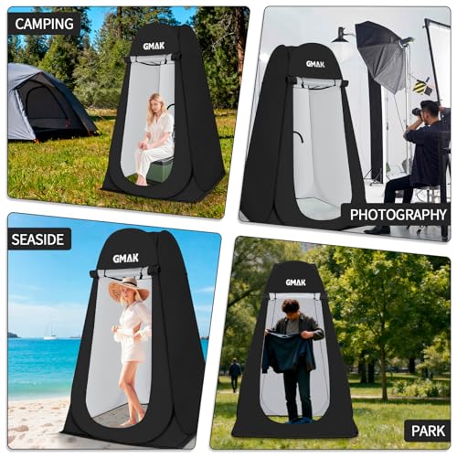 GMAK Pop Up Privacy Shower Tent, Portable Pop Up Beach Dressing Changing Room UV/Rain Outdoor Privacy Shelter Camping Ten...