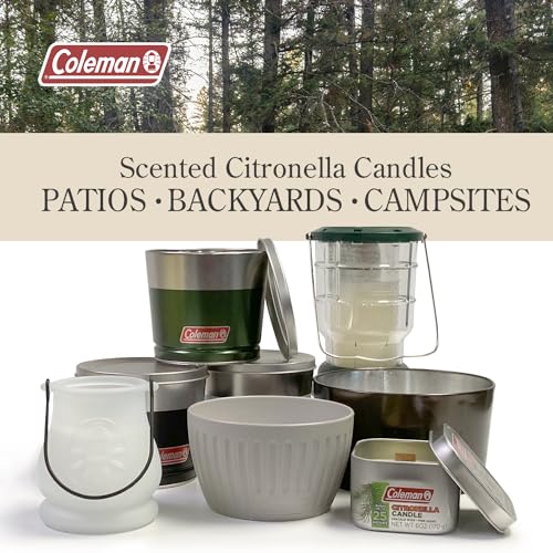 Coleman 70+ Hour Citronella Candle Outdoor Lantern, Classic Design with Easy Carry and Hang Handle, Extended Burn Time for...