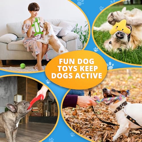 LOYEE 8 Pack Puppy Toys for Small Dogs, Luxury Dog Chew Toys with Squeaky Plush Toys, Rope Toys and Ball, Teething Toys fo...