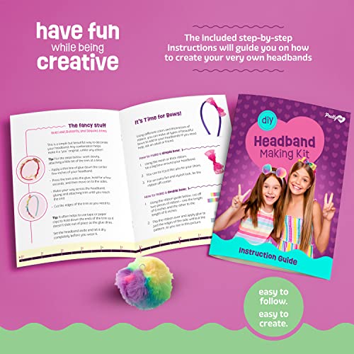 Pretty Me Headband Making Kit for Girls - Arts & Crafts Easter Gift - Make Your Own Fashion Headbands for Kids - DIY Hair ...