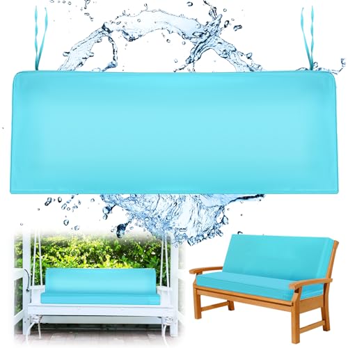 SmoothNovelty 48x18 Inch Patio Bench Cushion Covers Outdoor Waterproof UV Protection Loveseat Swing Replacement Cover with...