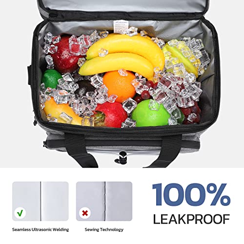 Maelstrom Portable Collapsible Soft Cooler Bag – 24/30/60 Cans Double-Deck Leakproof Ice Chest for Beach, Camping & Grocery