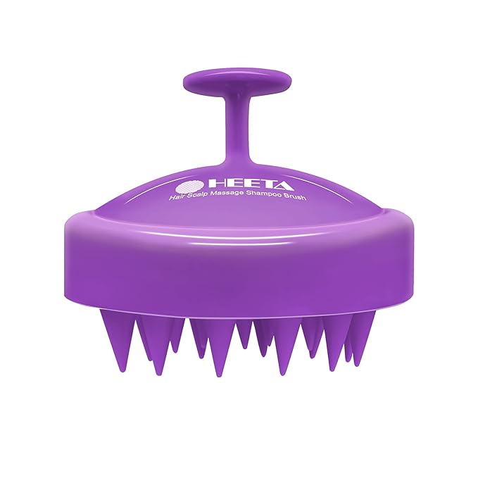 HEETA Scalp Massager Hair Growth, Soft Silicone Scalp Scrubber Shampoo Brush for Exfoliation, Dandruff Removal Head Massag...