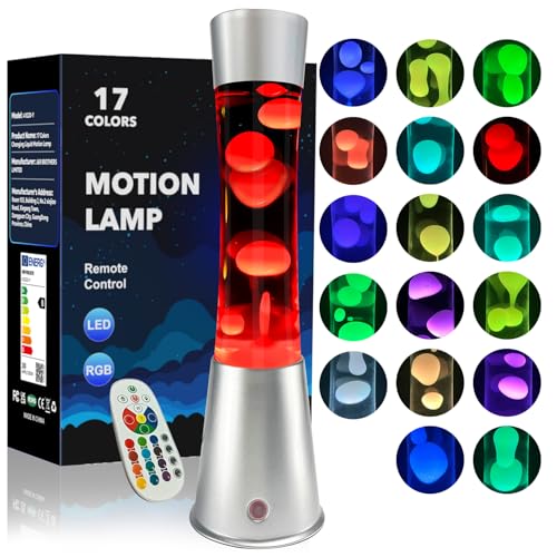 Soarling 17 Colors Changing Liquid Motion Lamps LED Night Light for Kids Adults Teens 15.5 Inch Large Big Relax Mood Table...