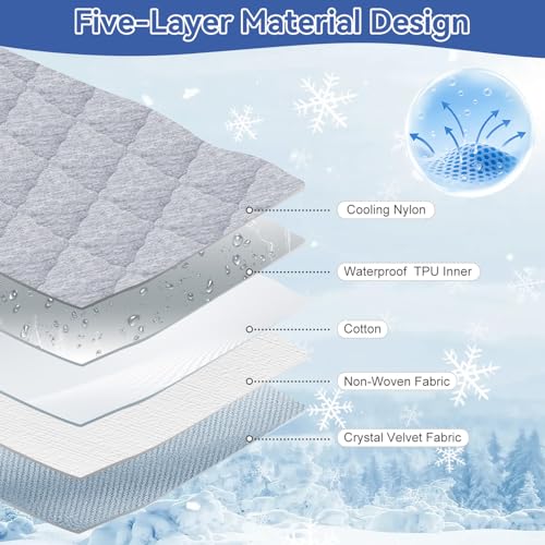 Premium Cooling Dog Blanket,Ultra-Soft & Lightweight Reversible Throw for Dogs,Washable Pet Throw Blanket with Q-MAX>0.4 f...