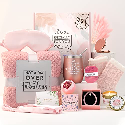 Valentines Day Gifts for Her, Birthday Gifts for Women Unique, Relaxing Spa Self Care Package-Get Well- Anniversary-Thank ...