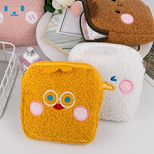 Bisanzoya Sanitary Napkin Storage Bag 4PCS Menstrual Cup Pouch, Portable Period Bag for Women Girls Feminine Menstruation ...
