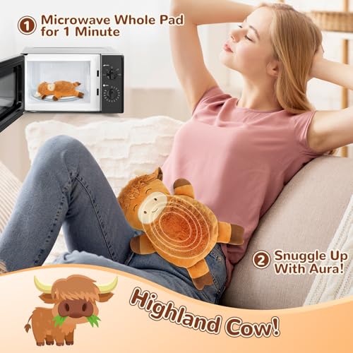 Microwave Heating Pad for Pain Relief, 16" x 11" Microwavable Heating Pads for Cramps, Back Pain, Neck Shoulder, Muscles, ...
