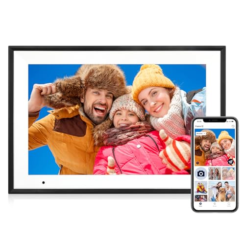 Digital Picture Frame 10.1 Inch Digital Photo Frame 32GB Storage, WiFi Picture Frame with1280x800 IPS Touch Screen, Auto-R...