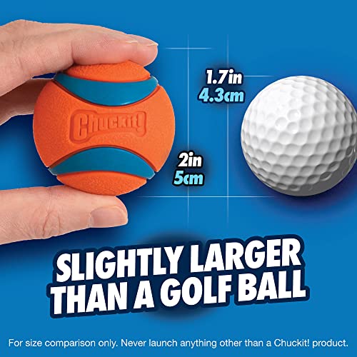 Chuckit! Ultra Ball Dog Toy, Balls for Dogs to Fetch, Durable Rubber, Small 2-inch, Pack of 2