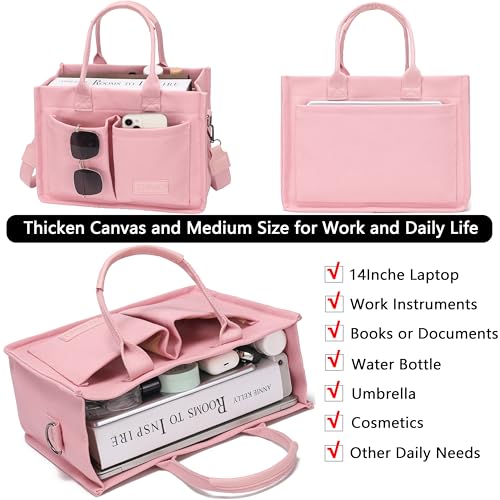 ZHMO Canvas Tote Bag for Women,Women's Bags Crossbody Bags Work Laptop Tote Bag Large Handbags Purse for Travel Nurse Teacher