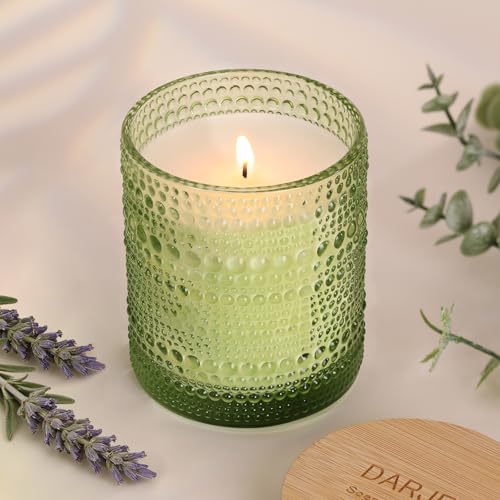 Eucalyptus & Sage Soy Scented Candles for Home- 10oz 68H Natural Soy Wax Aromatherapy Jar Candle with Strong Scent, Decora...