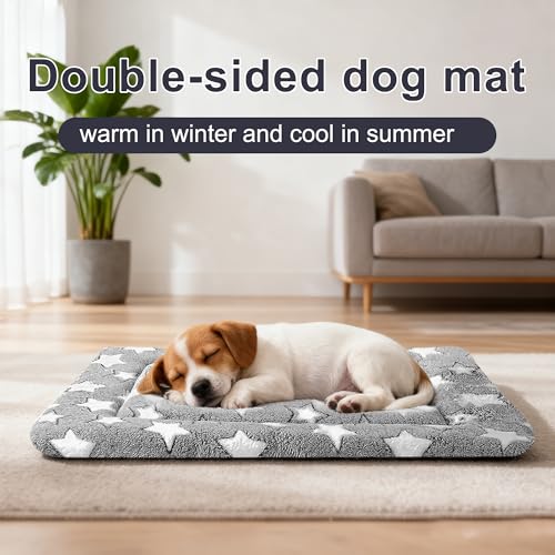 Dog Bed Mat – Soft & Comfortable Dog Kennel Pad for Crate – Durable Crate Bed & Mat for Dogs & Cats – Ideal for Crate, Ken...