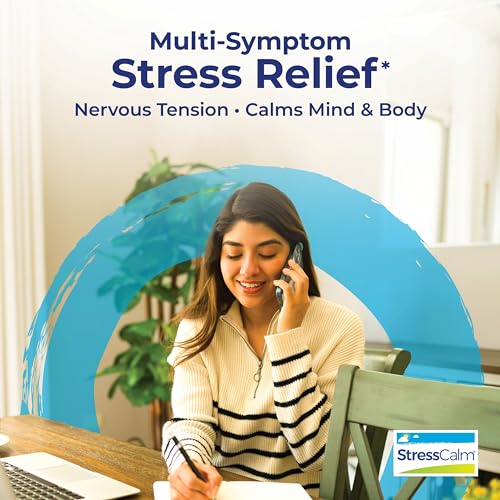 Boiron StressCalm Tablets for Relief of Stress, Anxiousness, Nervousness, Irritability, and Fatigue - 60 Count