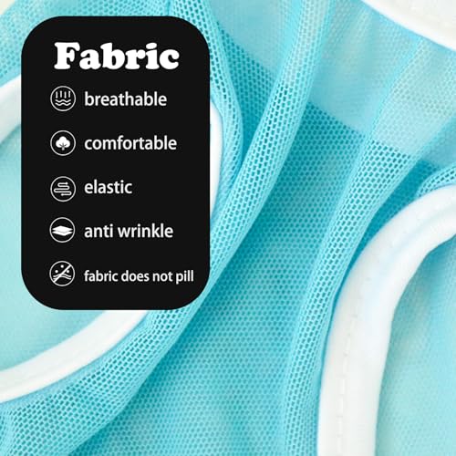 Ittokis 4 Pack Dog Cooling Shirts - Breathable Lightweight Shirts for Large Dogs Boy, Sleeveless Sun Protection Shirts for...