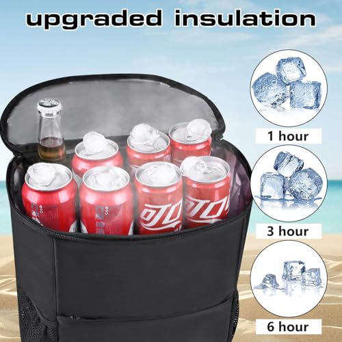 Insulated Cooler Backpack Outdoor - Leak Proof Backpack Cooler 30 Cans, Waterproof Lightweight Cooler Bag for 12h Hot/Cold...