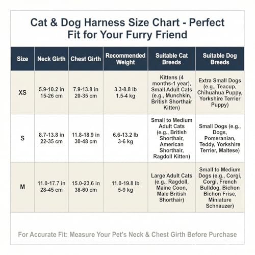 Luxelle Escape-Proof Cat Harness and Leash Set – Adjustable No Pull Soft Vest with 360° Reflective Straps, Built-in Pocket...