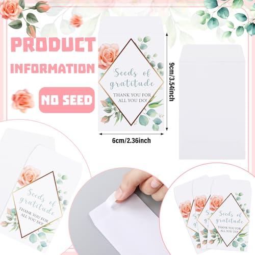 Ctosree 24 Sets Teacher Appreciation Gifts Thank You for All You Do Seed Packets Include Seed Packets Flowerpot Thanks Tag...