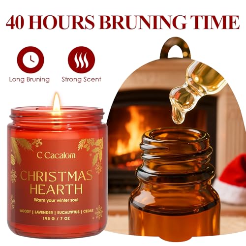 6 Pack Christmas Candles Gift Set, Scented Candles for Home, Soy Wax Luxury Decorative Candle Holiday Gift Set, Christmas ...