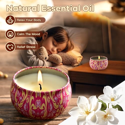 Obisesio Scented Candle Set, 12 Pack Candles Gift for Home Scented, Aromatherapy Candle Gift, 2.5 oz Long Lasting Soy Cand...