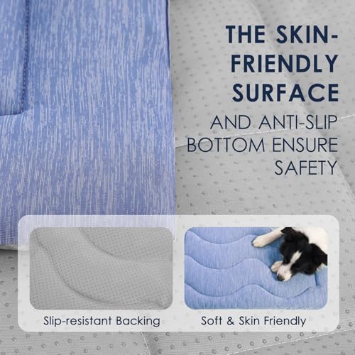Dog Cooling Mat, Portable & Durable Cooling Mat for Dogs, Physical Heat Absorption, Anti-Slip Cooling Bed for Large Dogs 6...