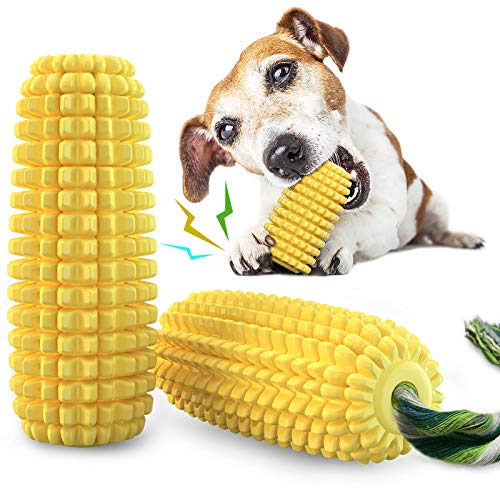 Carllg Dog Chew Toys for Aggressive Chewers, Indestructible Tough Durable Squeaky Interactive Dog Toys, Puppy Teeth Chew C...