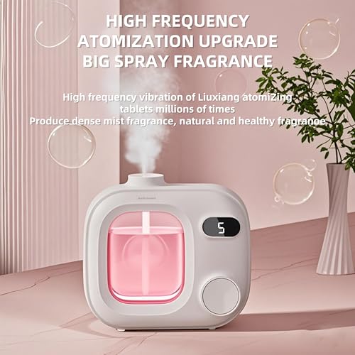 Waterless Essential Oil Aromatherapy Diffuser Mini Led Smart Aroma 360 Small Difusor Cordless for Home Large Rooms Scent B...
