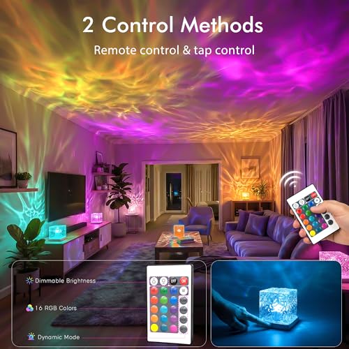 Waterproof Shower Light, Rechargeable Shower Lamp with 16 Color Changeable, Wireless Bathroom Lamp Mood Lighting with Touc...