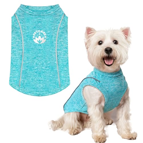 PETCARE Dog Shirt Clothes for Small Medium Dogs Cats Reflective Soft Stretchy Sun Protection Dog T-Shirts Cooling Vest Pup...