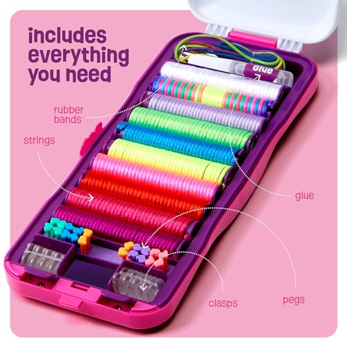 Pretty Me Friendship Bracelet Making Kit for Girls - Crafts for Girl - String Bracelets Maker - Gifts for 8-12 Year Old Ki...